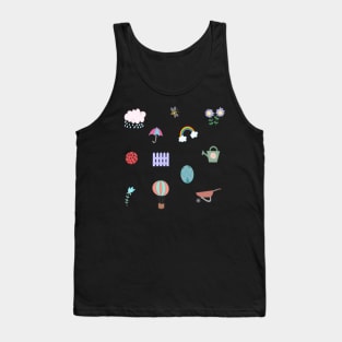 Spring Doodles Sticker Pack Tank Top